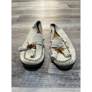 GUCCI | Authentic Ivory Bamboo Tassel Loafers Slip On Shoes Women’s Size 35